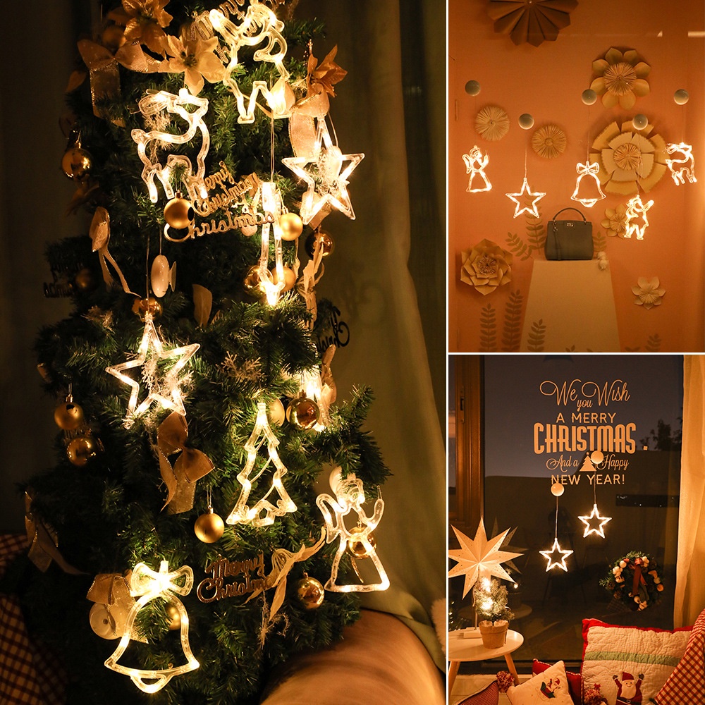 Lampu String Led Bentuk Snowflake Untuk Dekorasi Natal