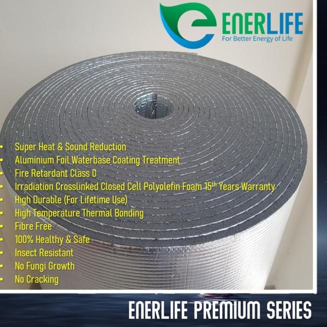 Peredam Panas Atap, Aluminium Foil Atap, Thermal Foam Insulation 10mm