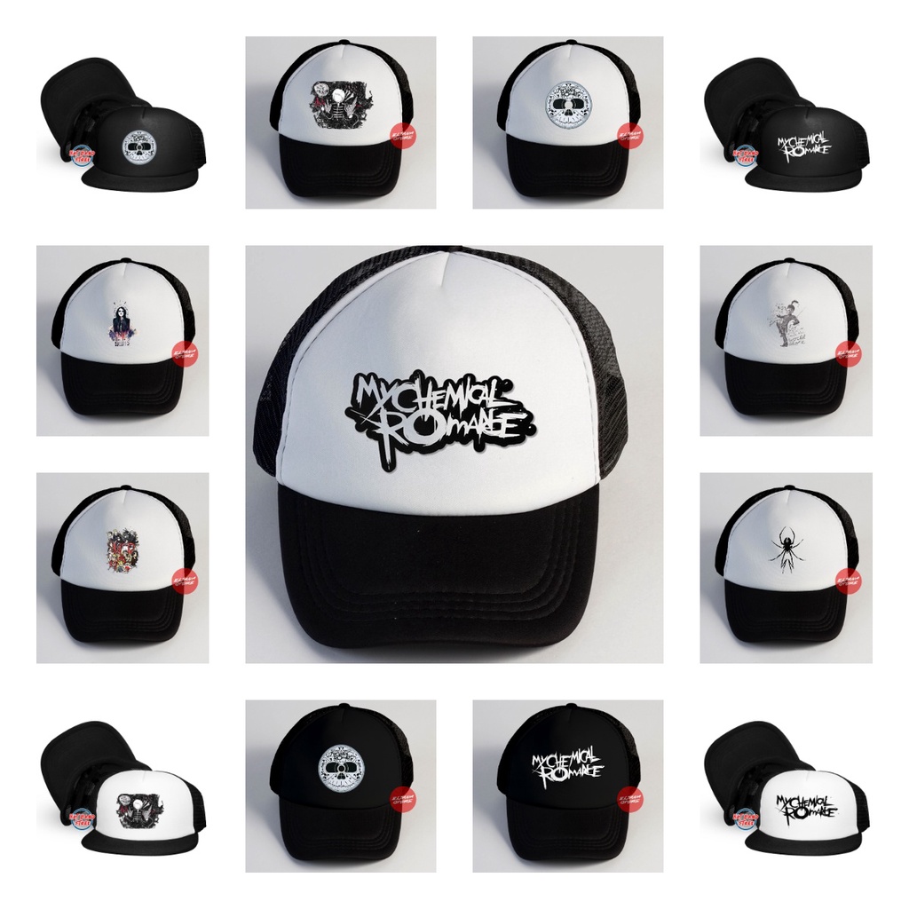 Topi Trucker My Chemical Romance | Topi Snapback MCR | Topi Band Best Seller