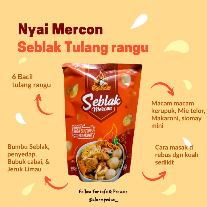 

Seblak Mercon ORI pedas Cikruh Seblak Bacil Tulang rangu (Agen Nyai Mercon)