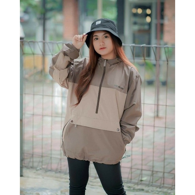 The Bojiel Daily - Moca Cream Jaket Cougle Jaket Parasut Jaket Pria Jaket Outdoor