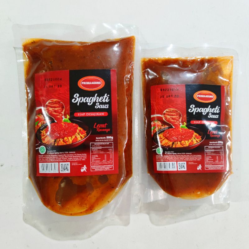 

PRIMAAGUNG saus spagheti 500gr & 250gr