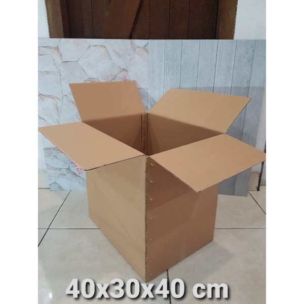 Kardus / Box / uk 40x30x40 cm / Karton packing polos baru ST