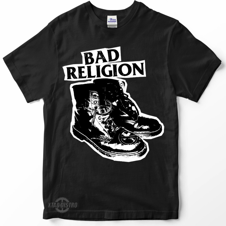 Kaos Band BAD RELIGION - BOOTS / Premium Tshirt Punk Rock n Roll