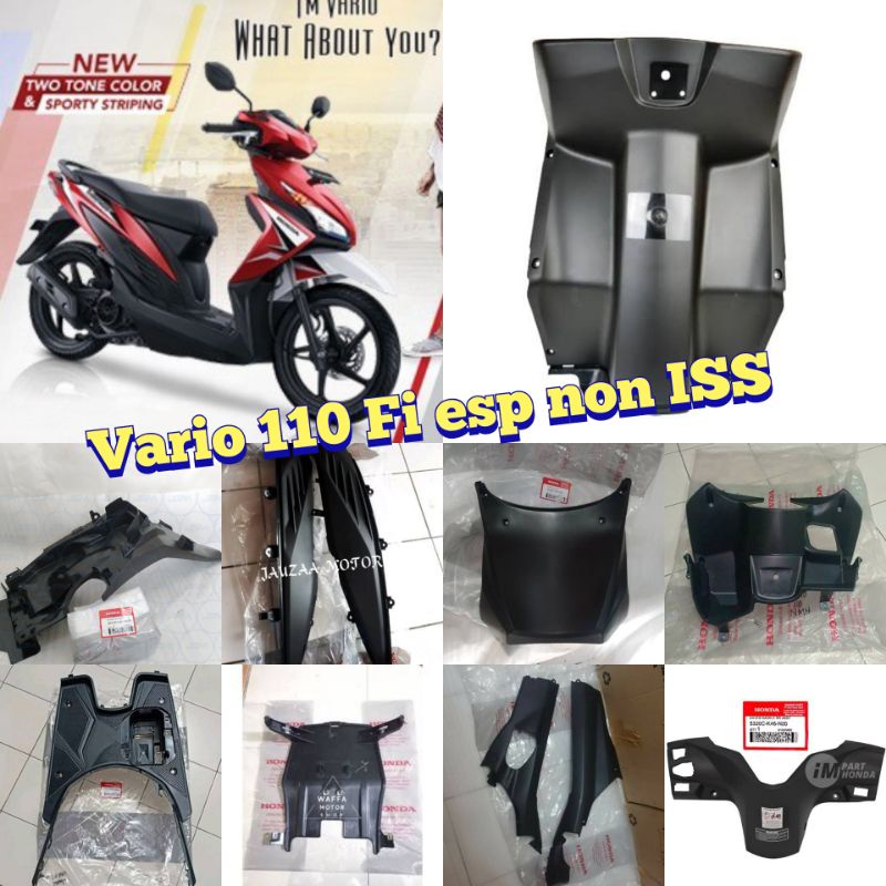Cover body kasar fullset Honda Vario 110 Fi Esp Type ISS / non ISS original AHM