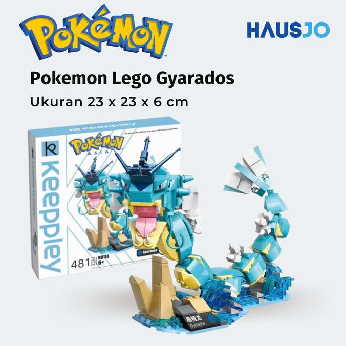 Mainan Anak Figure Lego Brick Pokemon Gyarados Original Keeppley stock ada