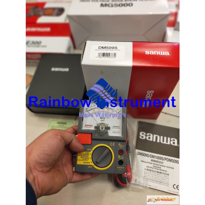 Sanwa DM509S Analog Insulation Tester Single Range 500V DM 509 S ORI