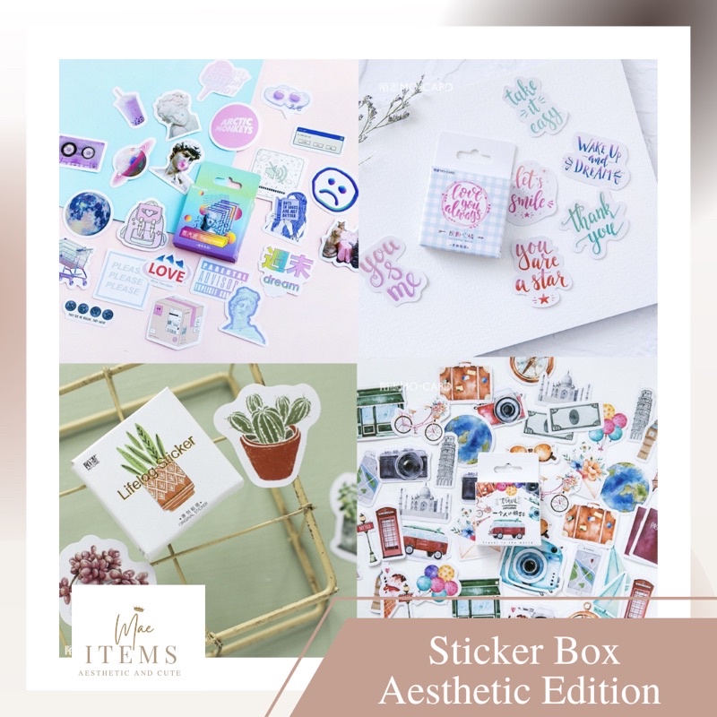 

[STATIONARY] AESTHETIC EDITION STICKER LUCU / CUTE STICKER / STICKER BOX