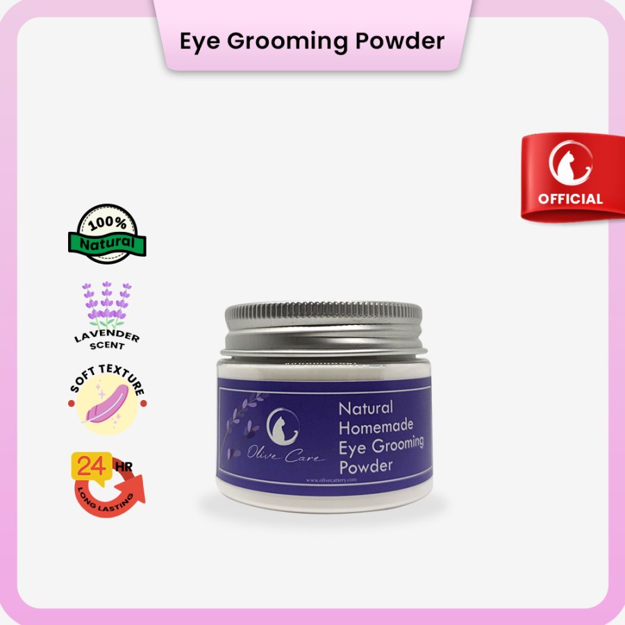 OLIVE CARE Eye Grooming Powder Bedak Mata Kucing untuk Cegah Noda, Kuning-Kuning dan Perawatan Wajah Bersih