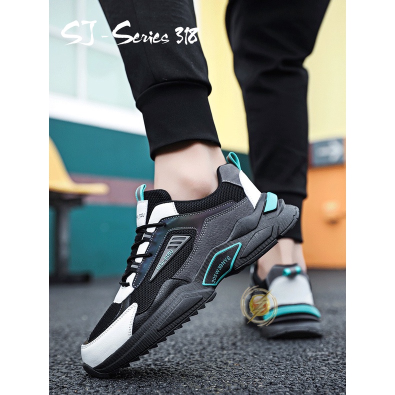 [OOS] Sepatu Sneaker Pria Casual Trendy Cakep Buat Nongkrong dan Kuliah Kualitas Import Premium -318