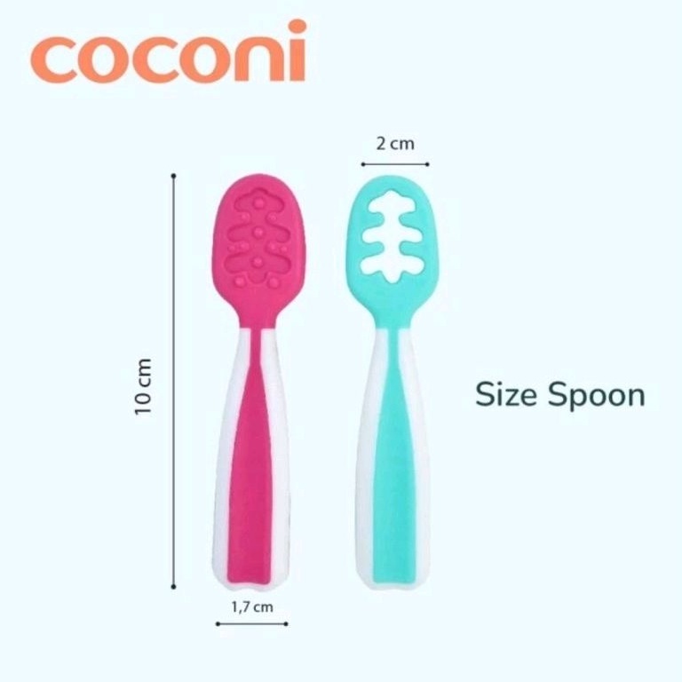 COCONI My First Pre Spoon 2 pcs / Sendok Belajar Makan Bayi 2 Pcs