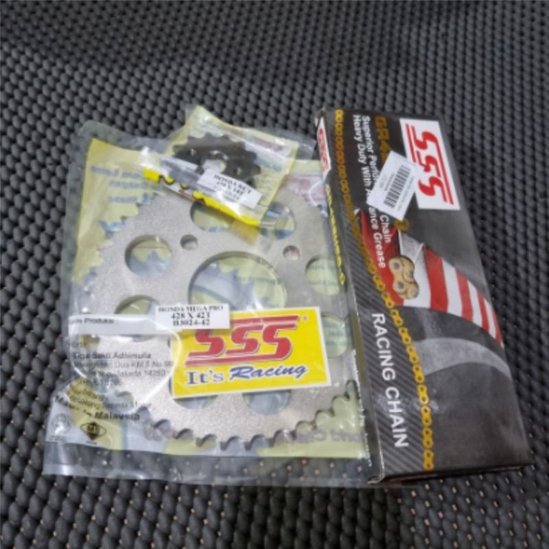 Gear Set Sss 428 14 42 Sonic 150 Cb 150 R Cbr 150