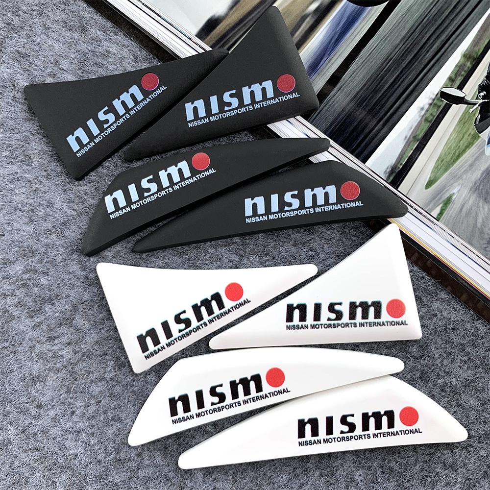 Nismo Mobil Sudut Pintu Mobil Stiker Perlindungan Stiker Anti Tabrakan Gores Silikon Karet Logo Nissan Qashqai Juke Sentra Patrol Navara X-trail Sunny LIVINA MARET