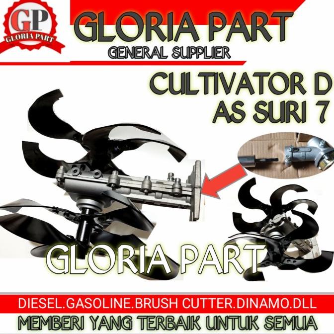 Cultivator/Kepala Mini Tractor/Peyiang Gulma/Pengembur Tanah D(Suri7)