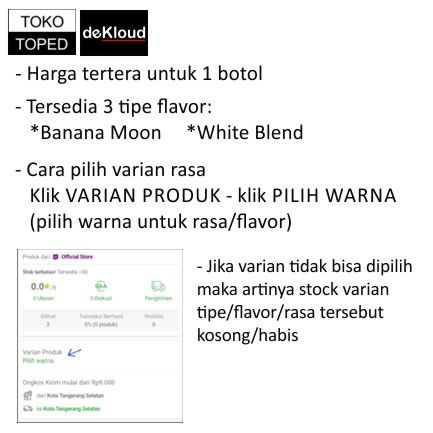 x3 Whit3Bl3nd - BananaMo0n vanilla pisang banana soft cake cream cair white blend moon