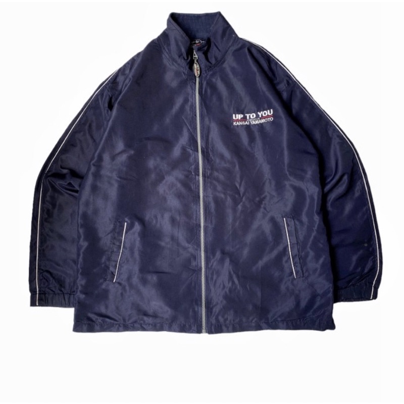 Kansai Yamamoto Up To You Big Logo Windbreaker Jacket Navy .