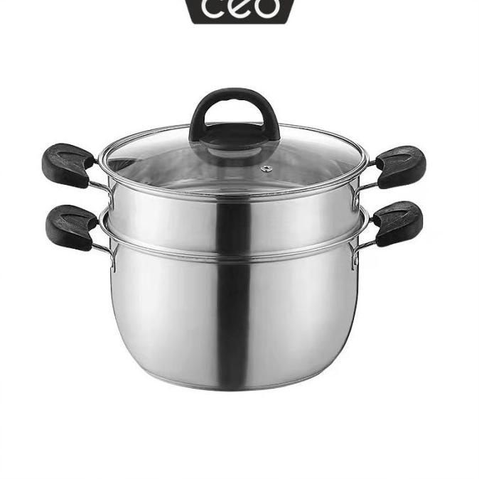 CEO Panci Steamer Susun Stainless 304 Panci Kukus Susun Serbaguna