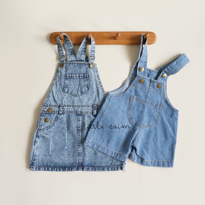 LITTLECAIM - OVERALL PANTS DENIM | overal anak | baju anak jeans | overall jeans