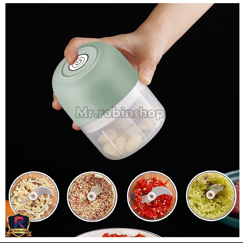 V-3099 Chopper Mini Food Processor Usb blender bumbu USB Mini Usb Blender cas ulang