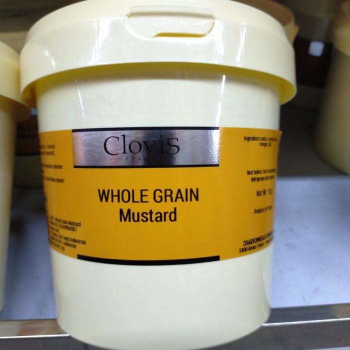 Jual CLOVIS WHOLE GRAIN MUSTARD 1 KG Shopee Indonesia