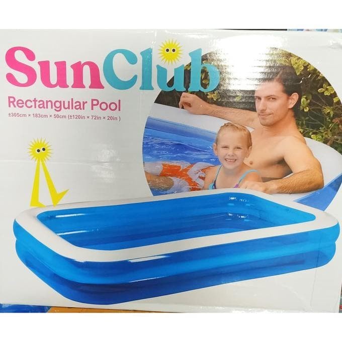 Kolam Renang Anak Kisubo 305 x 183 x 56 cm  3 Ring Pool No KSB3000 Murah