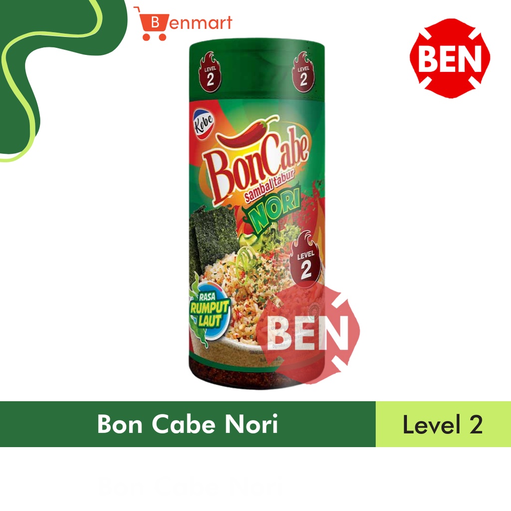 

BonCabe NORI RUMPUT LAUT Botol Level 2 35g 35gr Bon Cabe Sambal Tabur