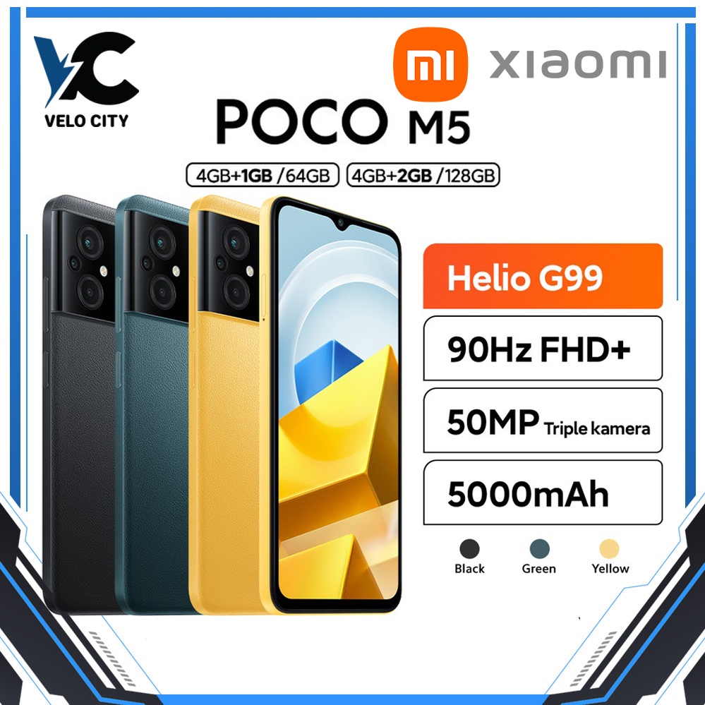 Xiaomi Poco M5 4/64GB | 4/128GB MediaTek Helio G99 90Hz FHD NFC