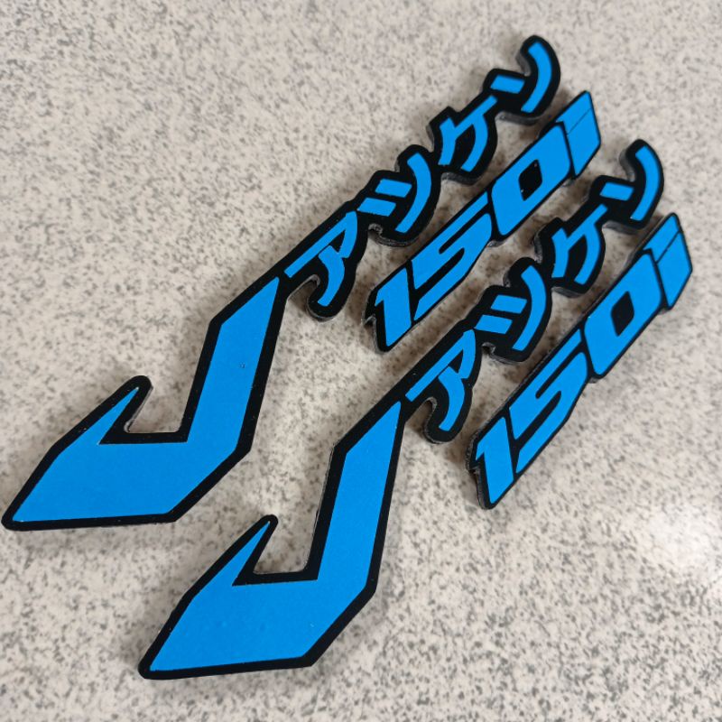 Emblem honda vario 125 150 logo japan timbul 3D warna lengkap sepasang