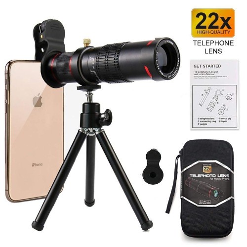 SOHA LNZ-001 Lensa HP Telescope Telephoto Lens 22X Zoom Monocular Mobile Phone