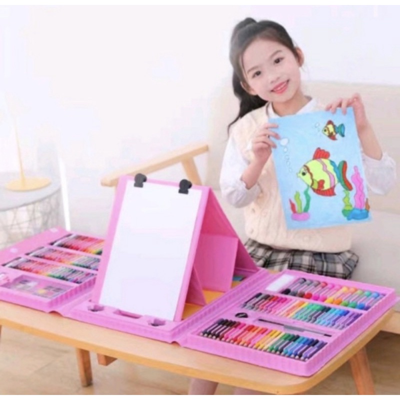 Crayon - Crayon Mega Art Set 208pcs - Alat Gambar Crayon Super Mega - Crayon Set 208pcs