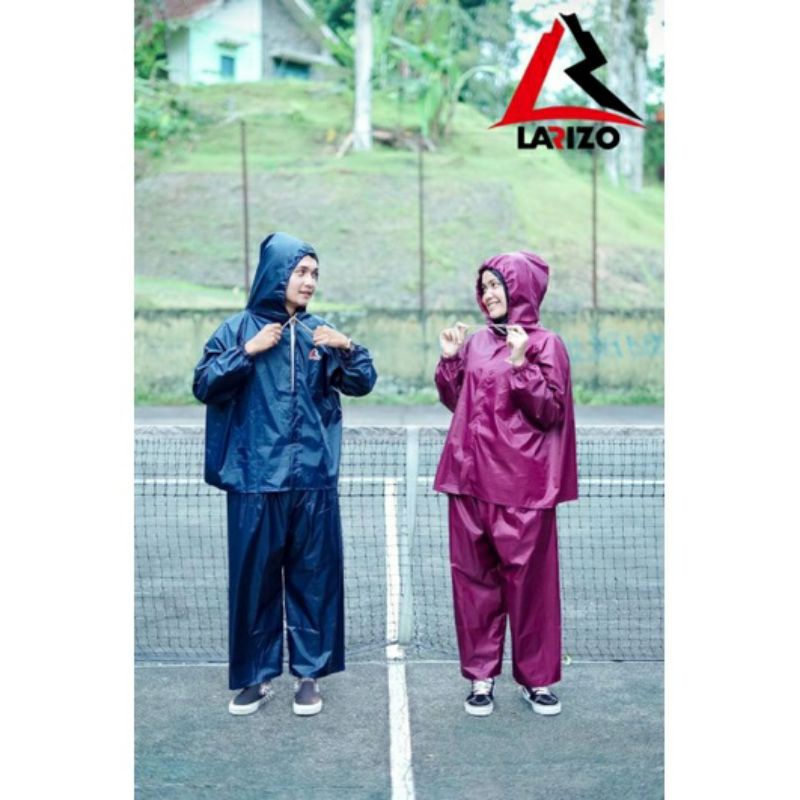 Mantel Jas Hujan Larizo Premium Tebal Anti Rembes