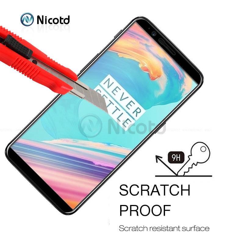 Tempered Glass Pelindung Layar 2.5D Full Cover Untuk OnePlus 3 3T 5 5T 6 6T 7 7T 8T
