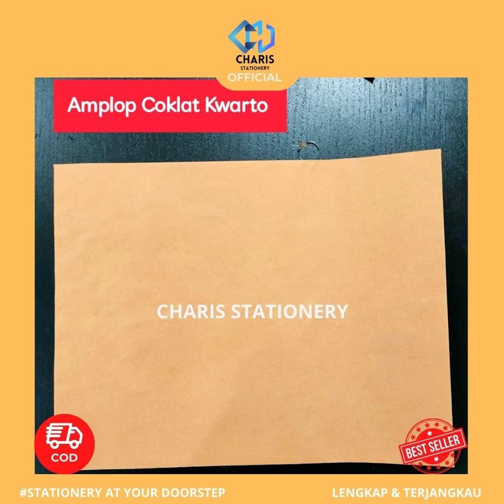 

CHARIS STATIONERY - Amplop Coklat Kuarto AKS (100 Pcs/Pak)