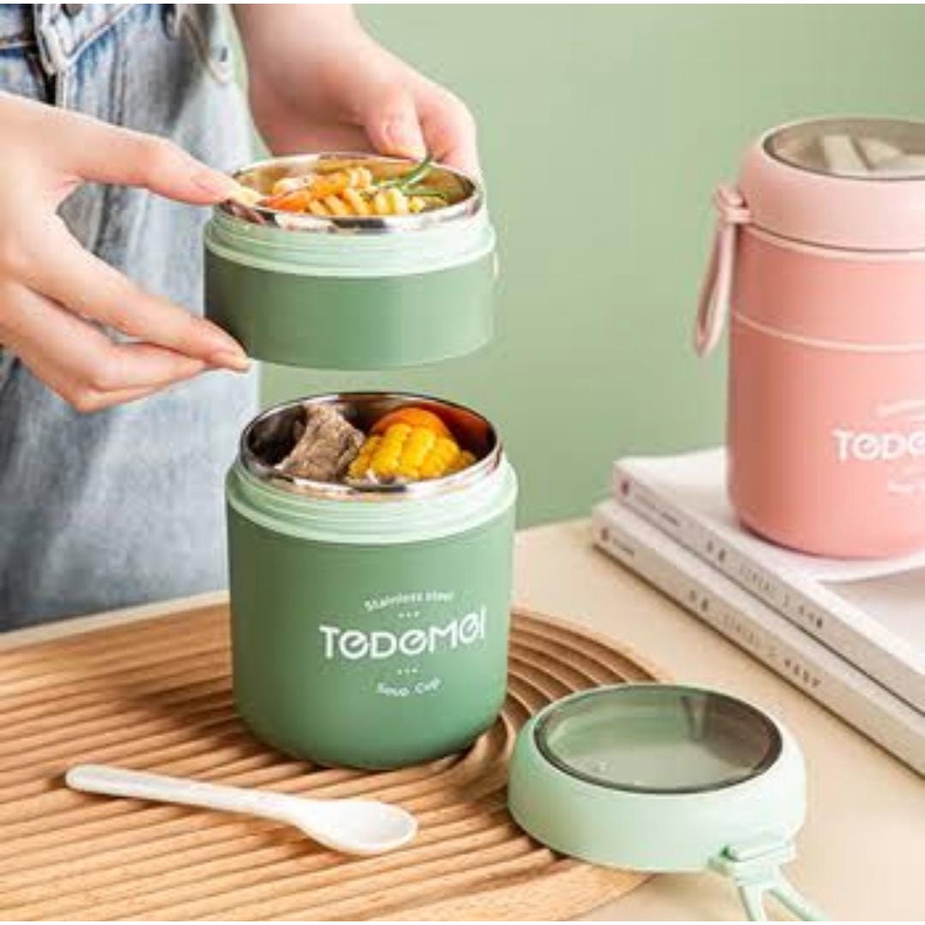 BELLA - TEDEMEI TERMOS TEMPAT SUP LUNCH BOX SOUP CUP STAINLESS