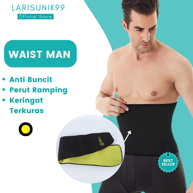 Korset Langsing Pengurus Perut Belt Corset Neotex Korset Waist Man Pembakar Lemak