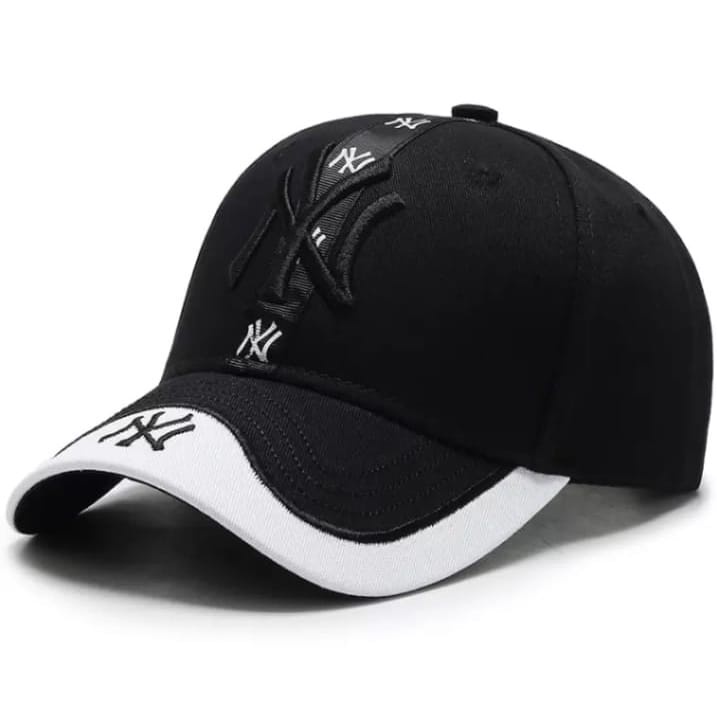 NY New York Topi Baseball Dua warna Best New Item Trendy 4 warna Unisex Katun Drill Distro Aksesoris Fashion