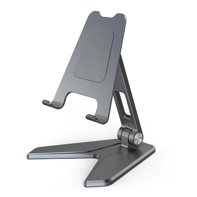 Dudukan Tablet iPad Stand Holder Adjustable Angle 7-13 Inch - P10 - Dark Gray