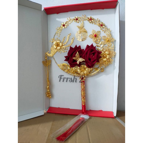 Promo kipas sangjit mewah / kipas wedding terbaru / kipas sangjit