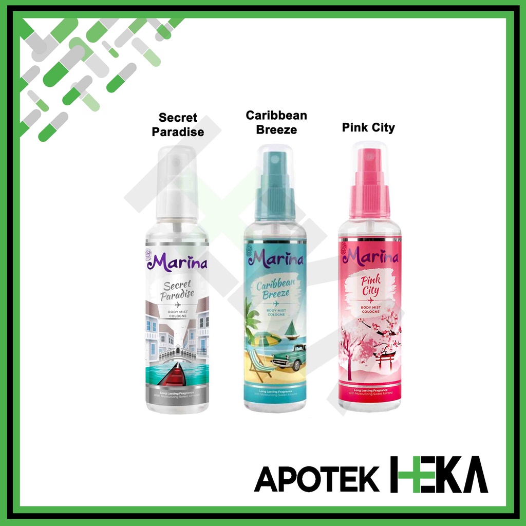 Marina Hair &amp; Body Mist 100 ml Long Lasting Parfum Cologne (SEMARANG)