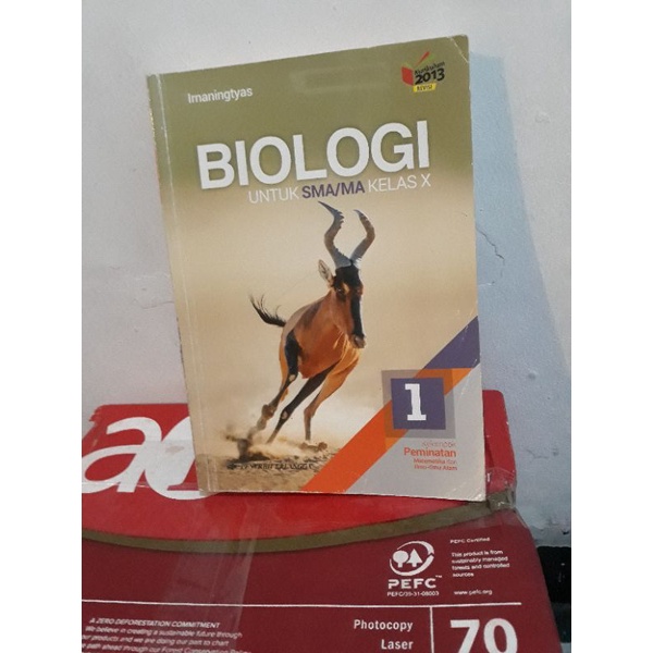 

buku biologi kelas 10 / kelas 1 SMA pemintaan irnaningtyas erlangga termurah