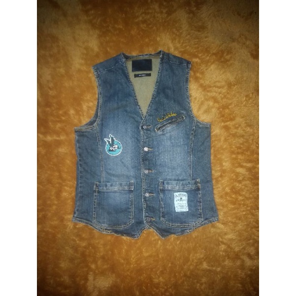 Denim Jack Rose Vest Western