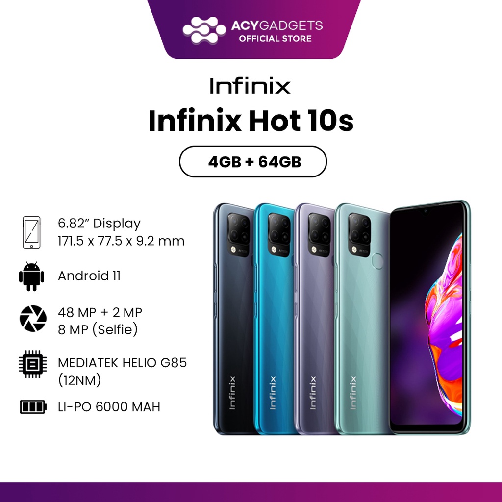INFINIX HOT 10S 4/64GB GARANSI RESMI