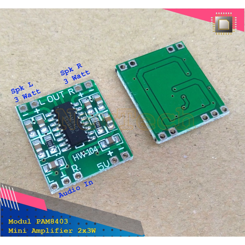 Module Kit PAM8403 PAM 8403 Modul Mini Audio Amplifier Stereo 2 x 3 Watt 5V
