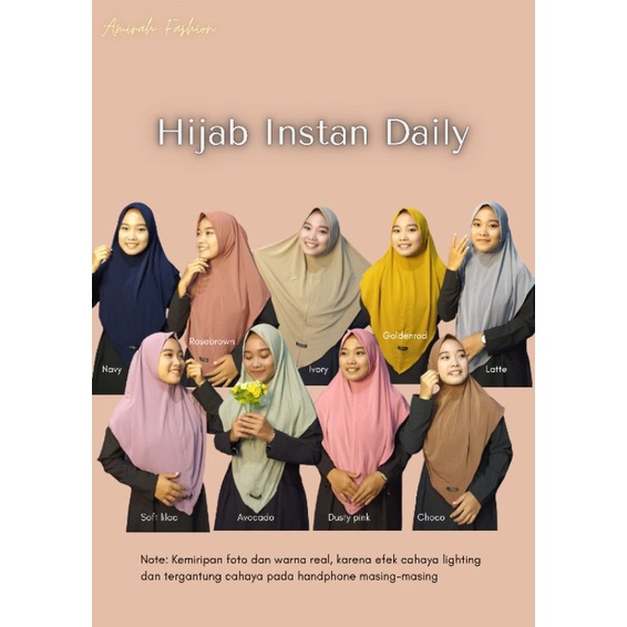 hijab instan amirah terbaru kekinian jersey premium terbaik | Hijab instan  sehari hari adem
