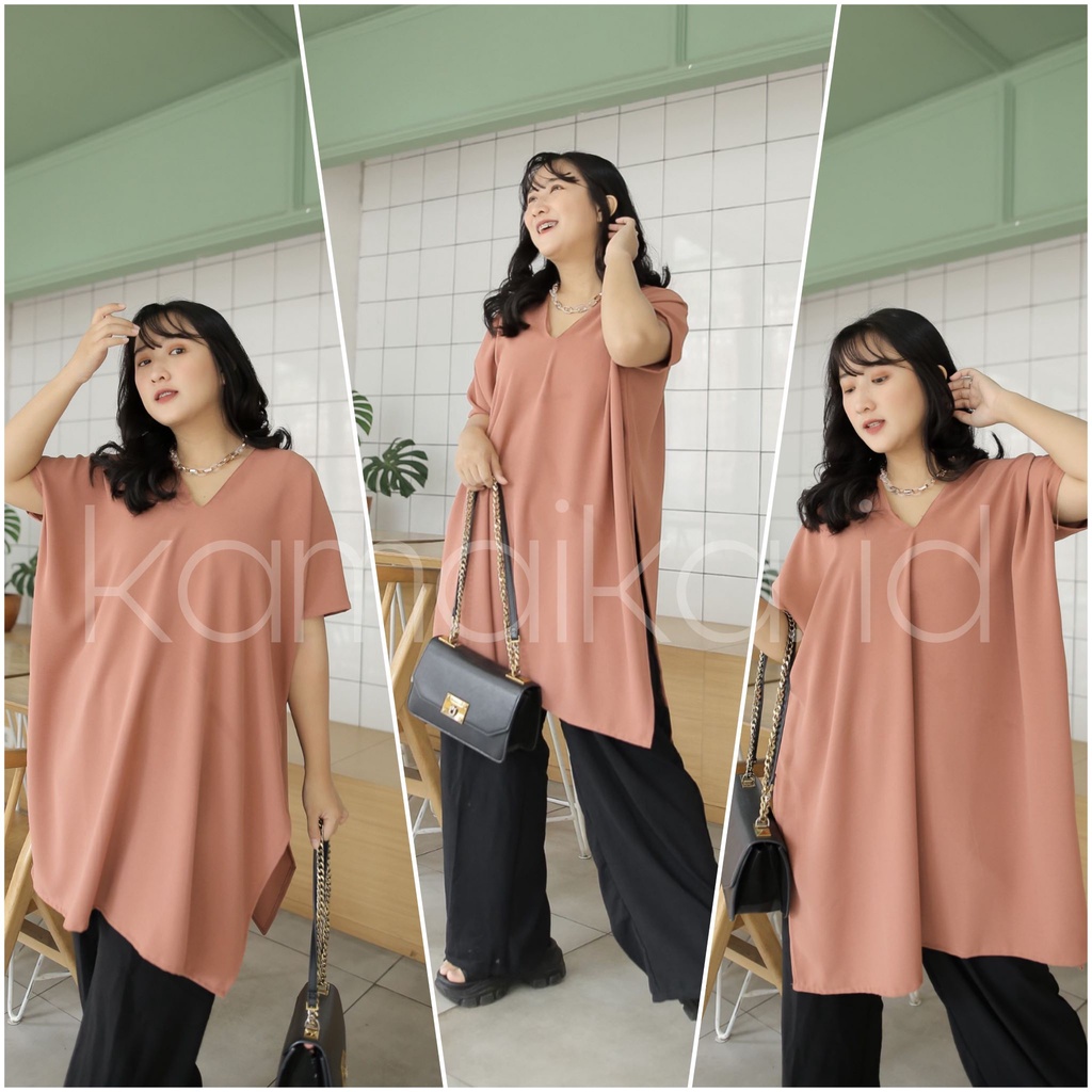 LONG SQUARE/ ATASAN WANITA/ NAGITA LONG SQUARE TERBARU/ AIRFLOW CRINKLE BLOUSE/ ATASAN CRINKLE