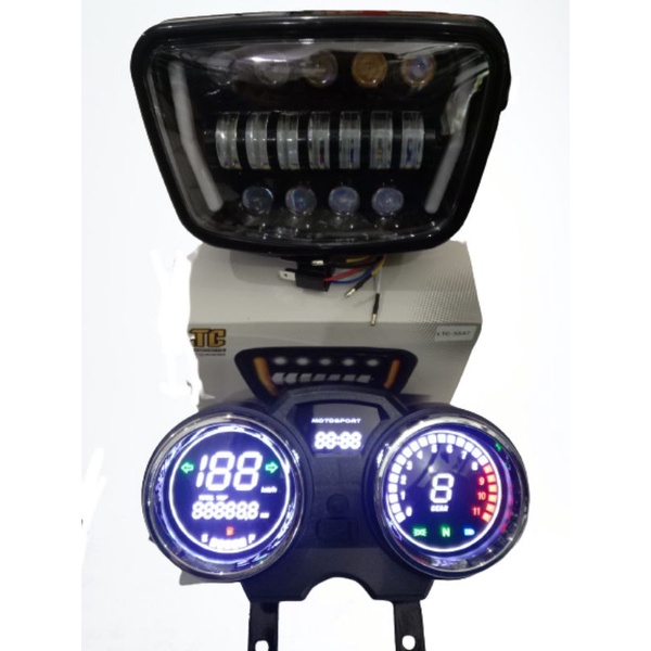 paket lampu RX king oval set Spido digital RX king