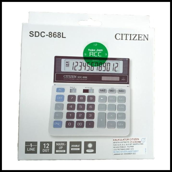 

Kalkulator Citizen Sdc-868L Original