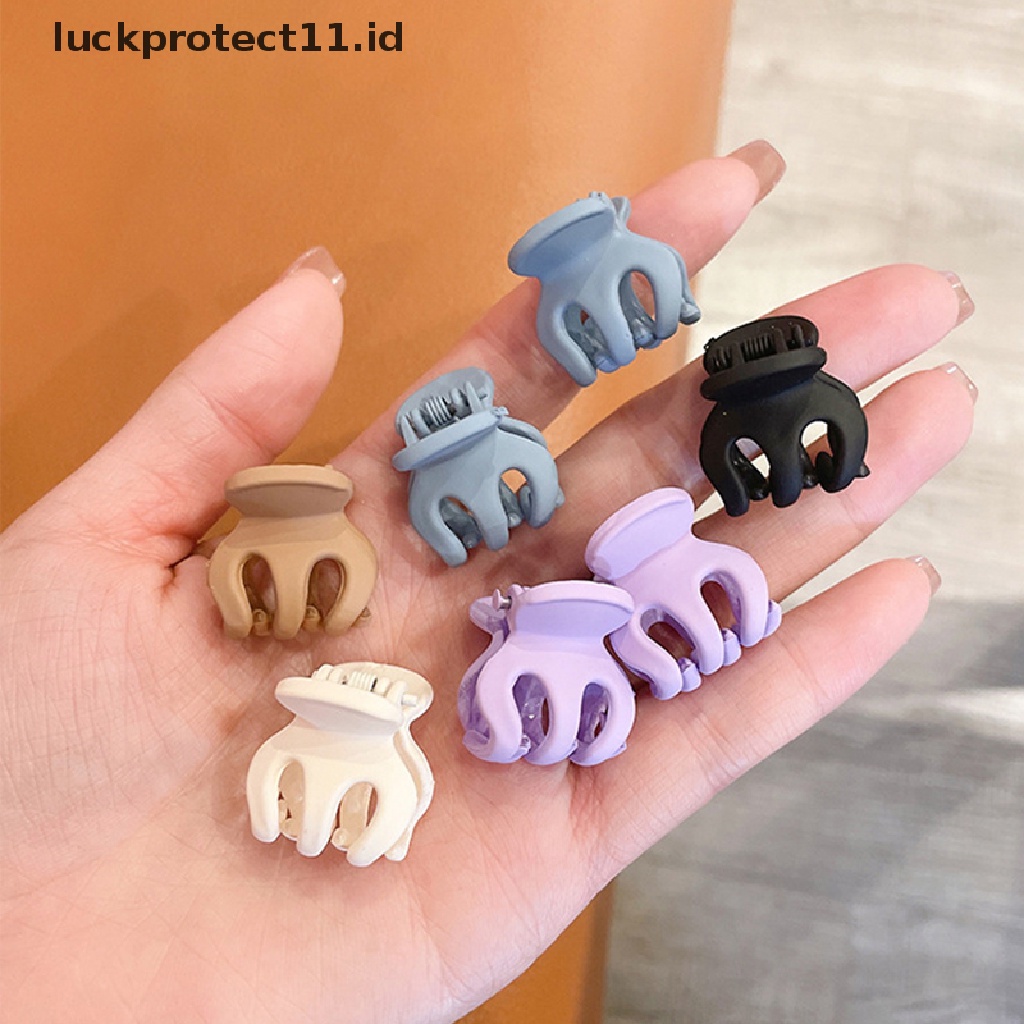 10pcs Jepit Rambut Mini Bahan Plastik Matte Untuk Bayi Perempuan