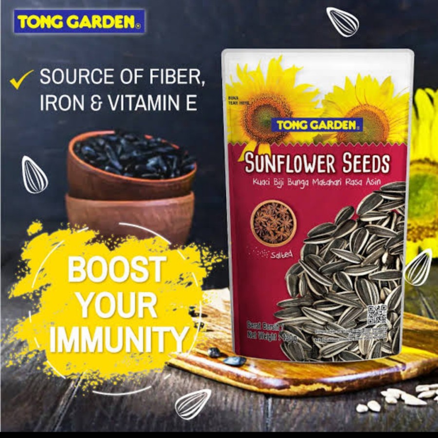 

Tong Garden Sunflower seeds kuaci Sunflower seeds 120grm