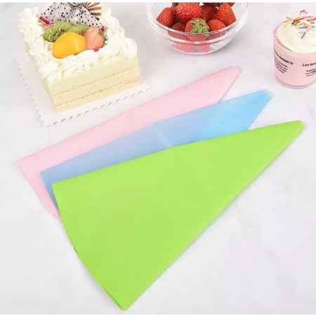 Jual Alat Dekorasi Kue Silicone Piping Bag Cupcake Silikon Hias Kue Reusable Ulang Tahun Pesta